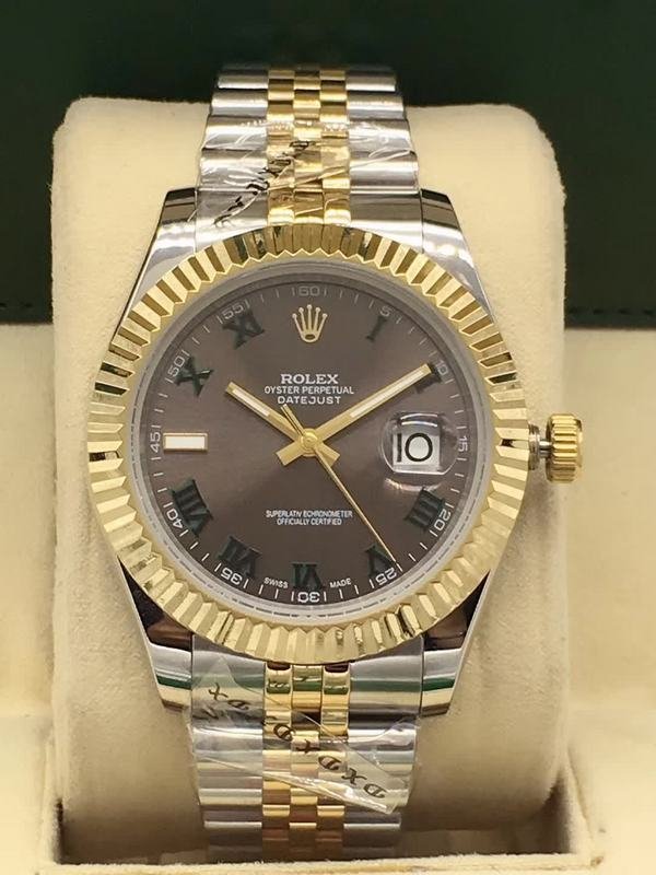 Datejust 41 Wimbledon Yellow Gold two Tone Japan Replica