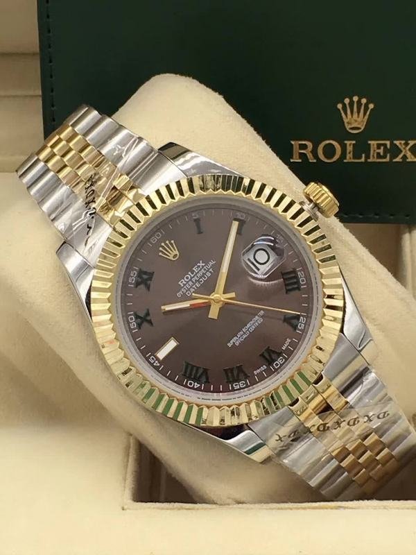 Datejust 41 Wimbledon Yellow Gold two Tone Japan Replica