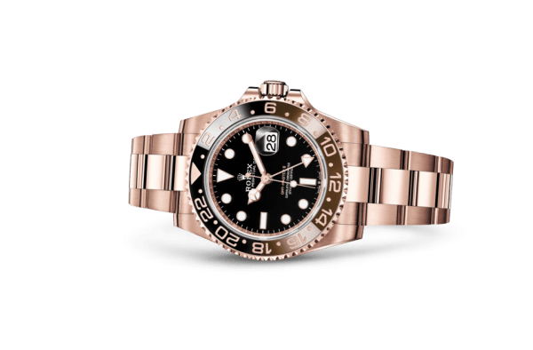 Replica Rolex GMT-Master II Oyster 40 mm Everose gold 126715CHNR