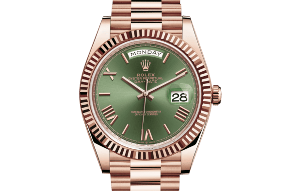 Replica Rolex Day-Date 40 Oyster 40 mm Everose gold 228235