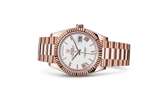 Replica Rolex Day-Date 40 Oyster 40 mm Everose gold 228235