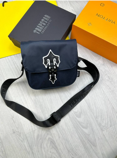 Trapstar London Irongate T Cross-Body Bag With Strap In Black Color