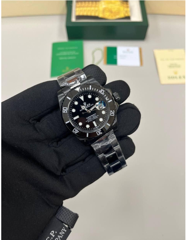 Rolex Submariner Full Black Ceramic Men's Watch