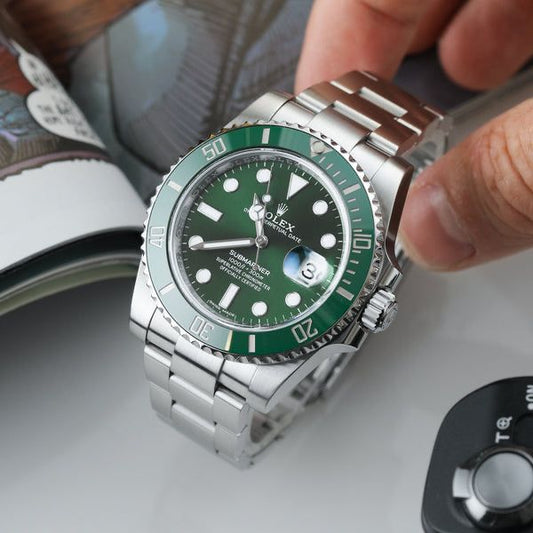 Replica Rolex Submariner Date 116610LV 2018 N V9S Stainless Steel 904L Green Dial Swiss 3135