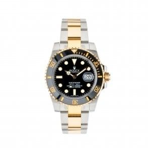 Replica Rolex Submariner 116613LN C Factory Stainless Steel & Gold Black Dial Swiss 3135