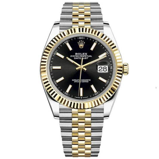 Replica Rolex Datejust 41mm 126333 Black Index (Jubilee)